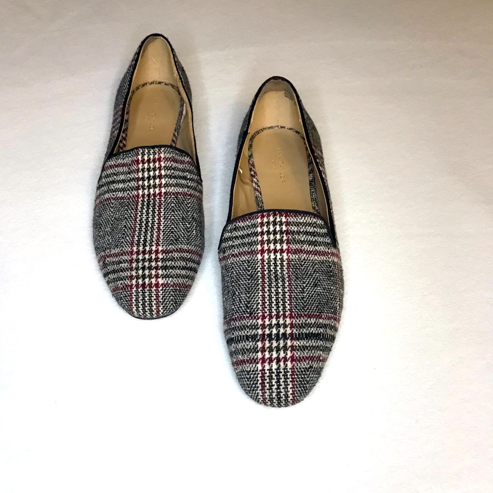 ANN Taylor Plaid Flats/Loafers